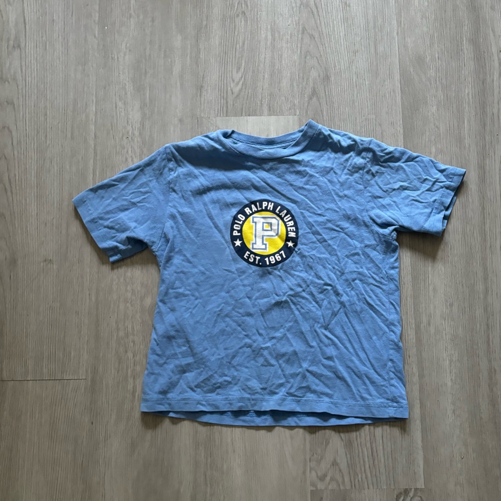 Ralph Lauren Blue Polo Baby Tee XS